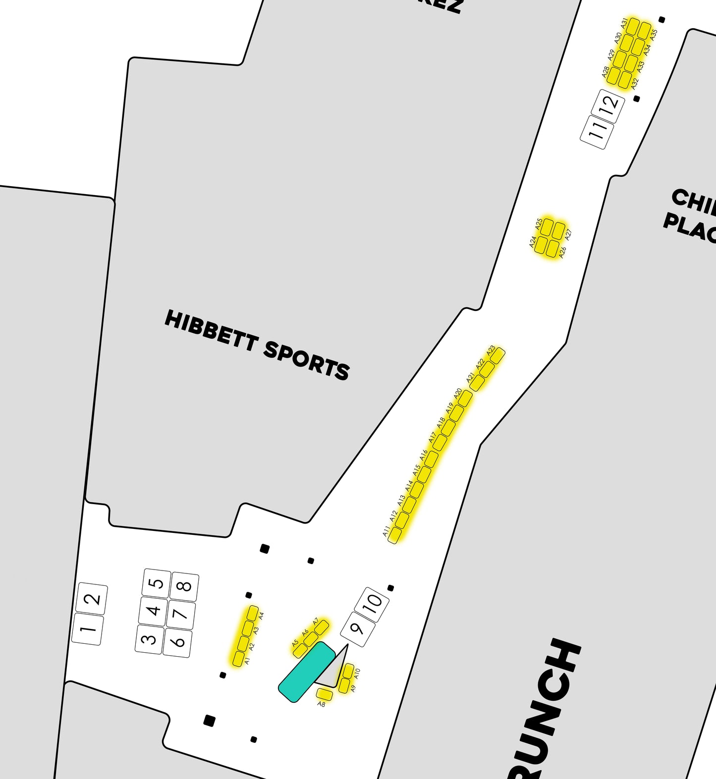 Lower Level A 6x4 Booths June 20th-21st | A1-A60