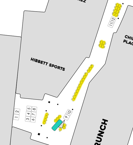 Lower Level A 6x4 Booths June 20th-21st | A1-A60