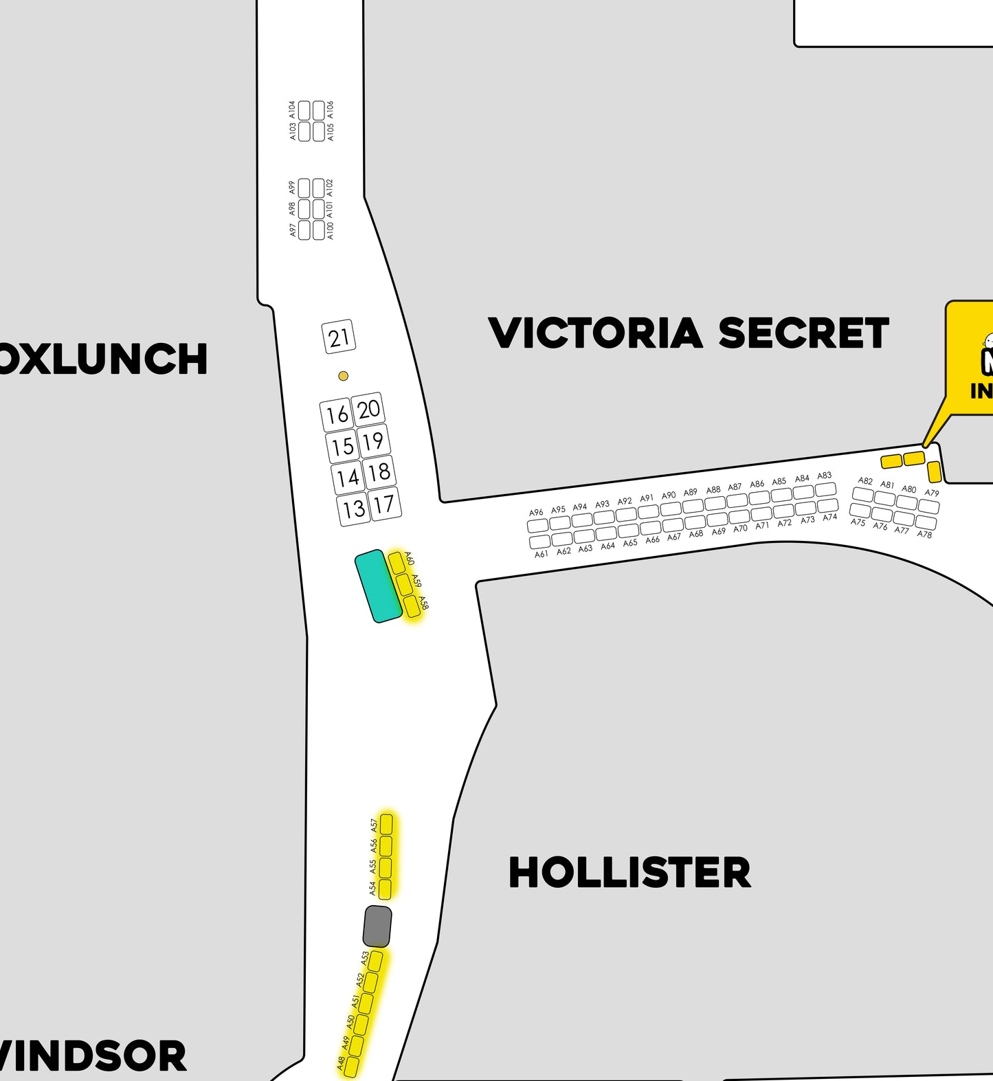 Lower Level A 6x4 Booths June 20th-21st | A1-A60