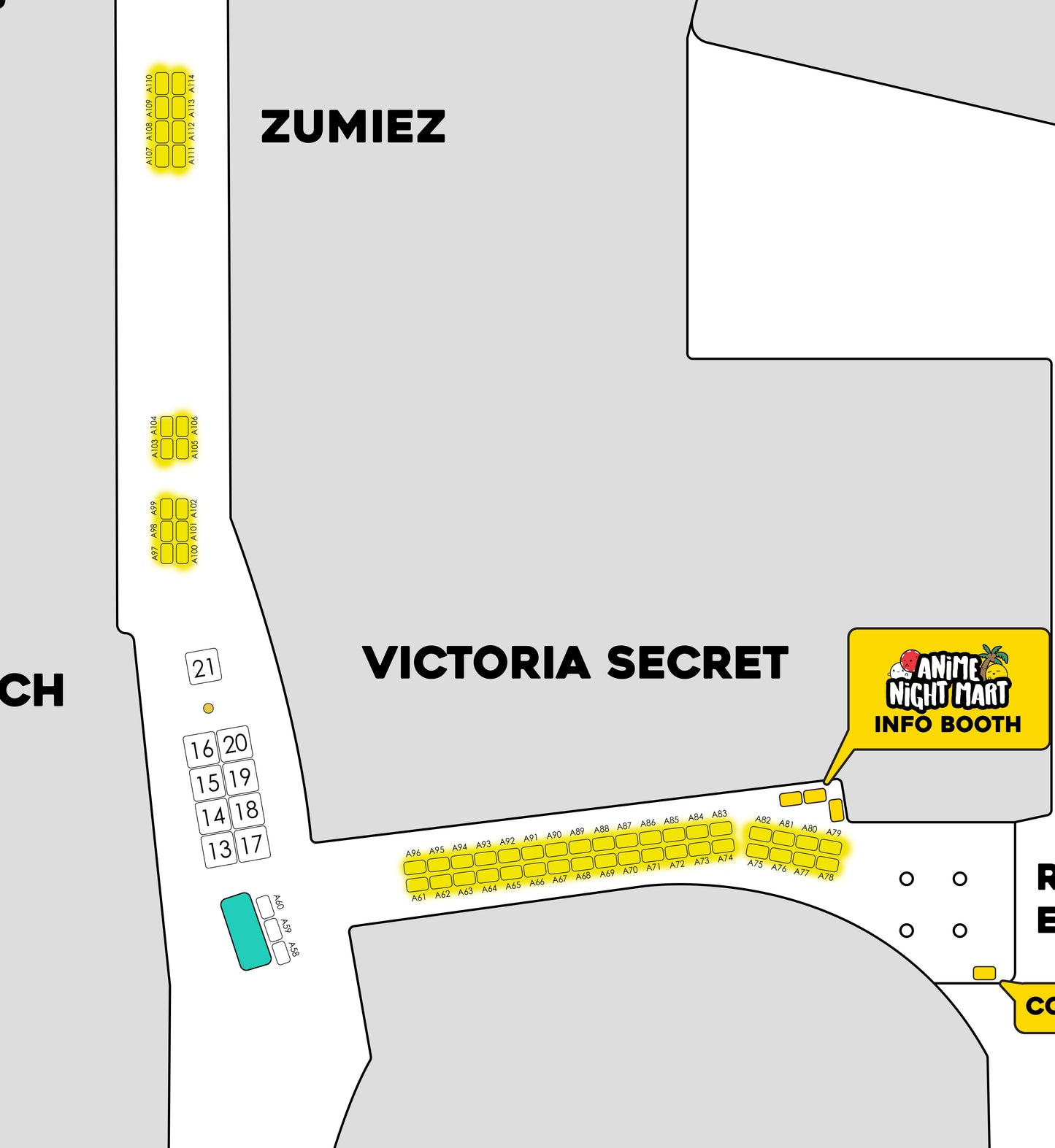 Lower Level A 6x4 Booths June 20th-21st 2026 | A61-A120