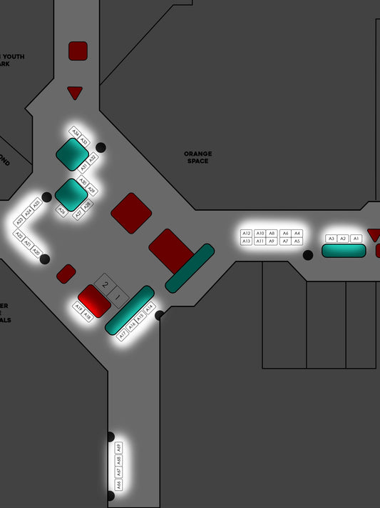1st Floor South Bay Galleria AA 6x4 Booths October 24th & 25th | 1-71