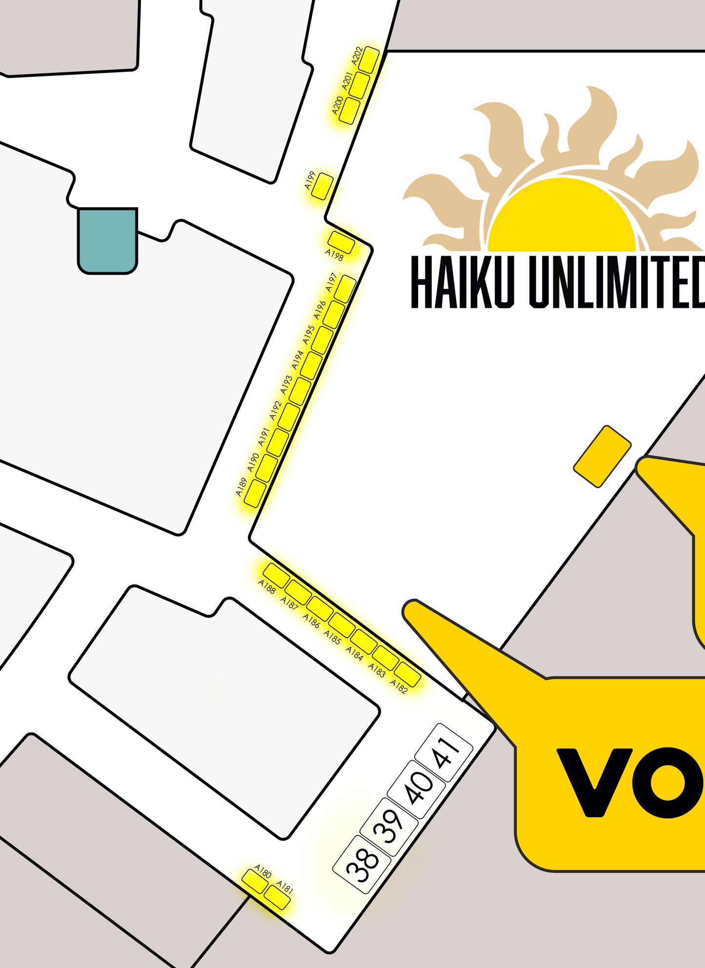 Upper Level A 6x4 Booths September 12th & 13th 2026 | 143-202