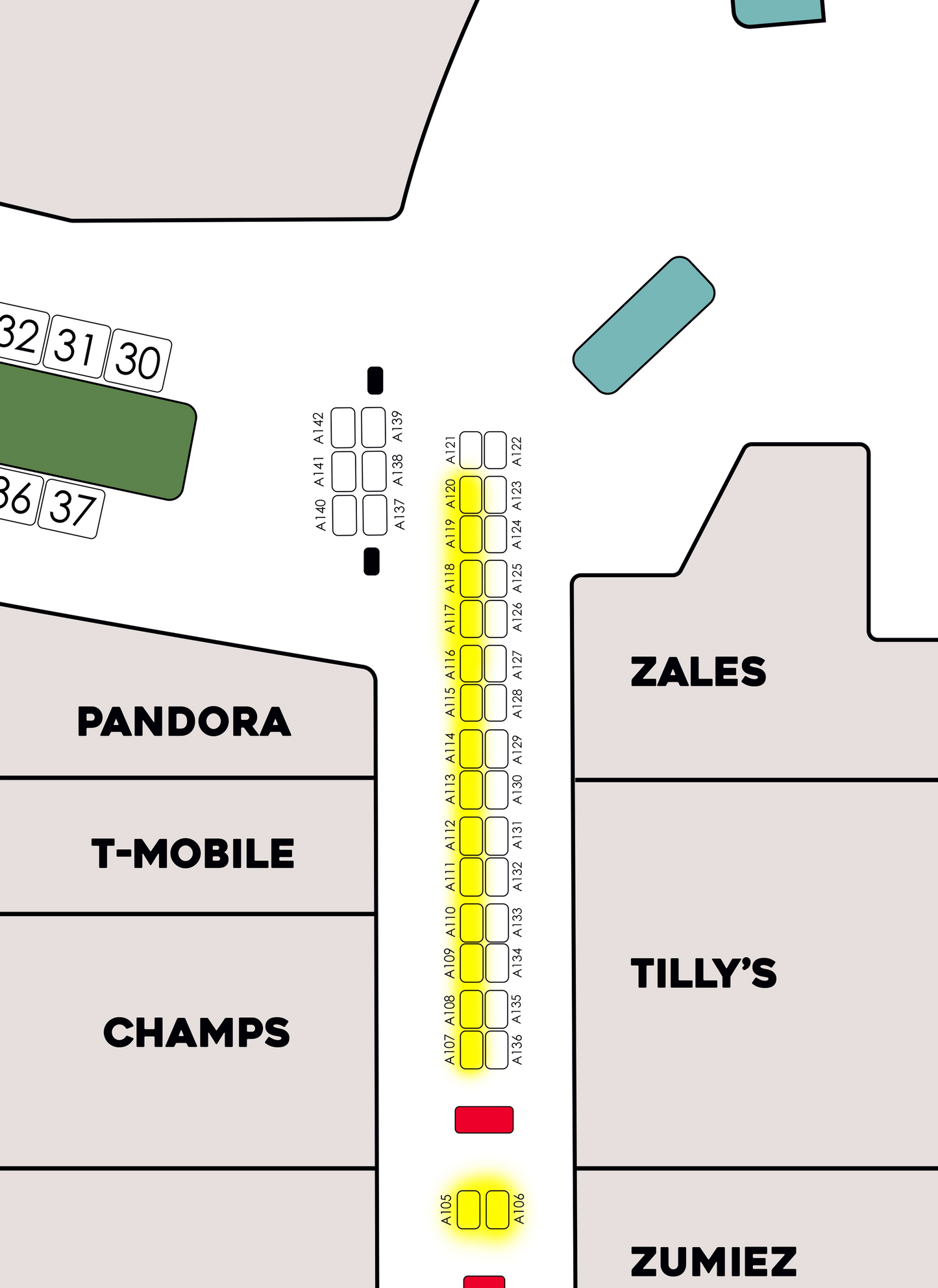 Lower Level A 6x4 Booths September 12th & 13th | 61-120