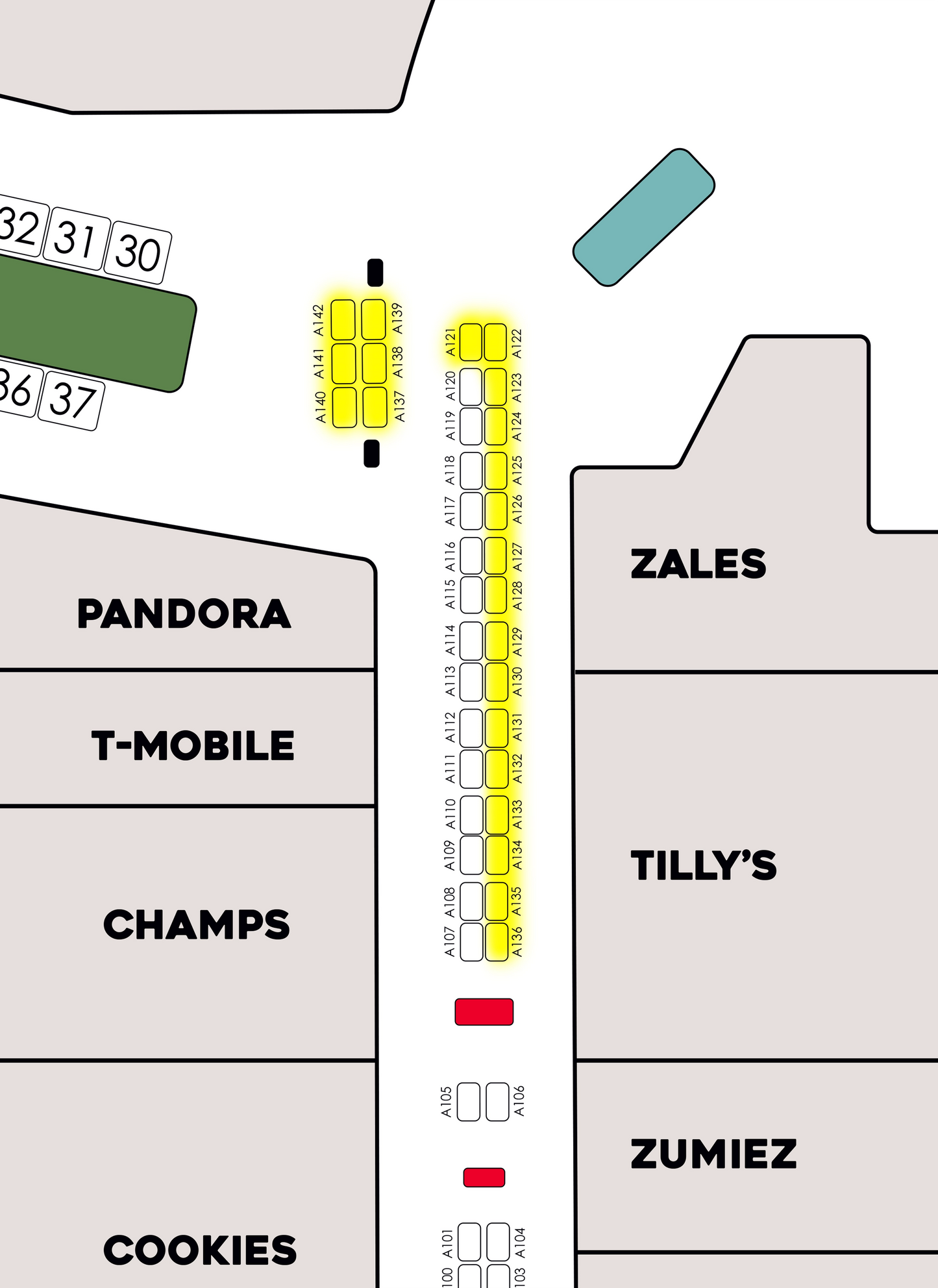 Lower Level A 6x4 Booths September 12th & 13th 2026 | 121-142